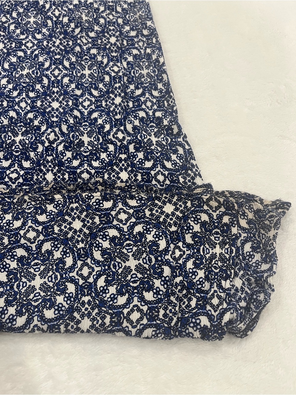 Lulus Blue & White Tile Print Maxi Dress - Small - Picture 9 of 9